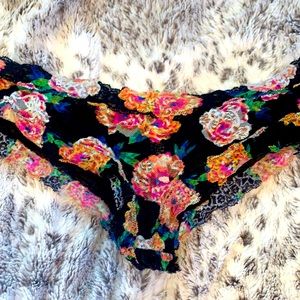 PINK floral lace bikini